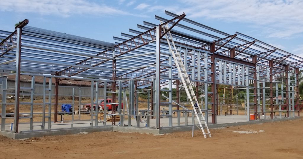 Barndominium steel frame in Ohio