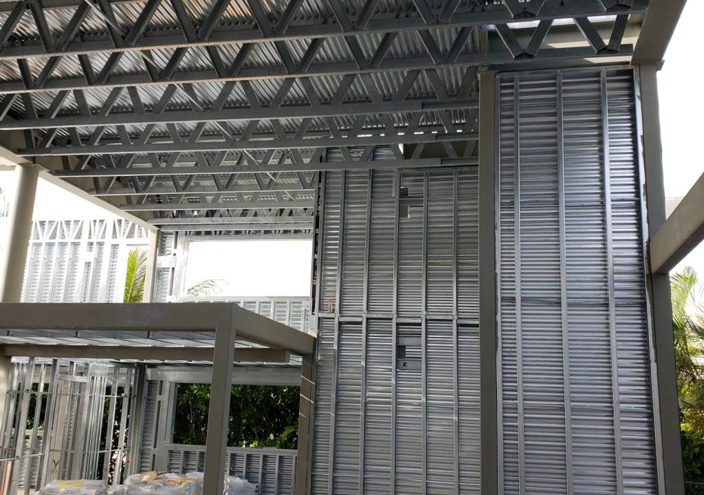 Steel barndo frame in Ohio